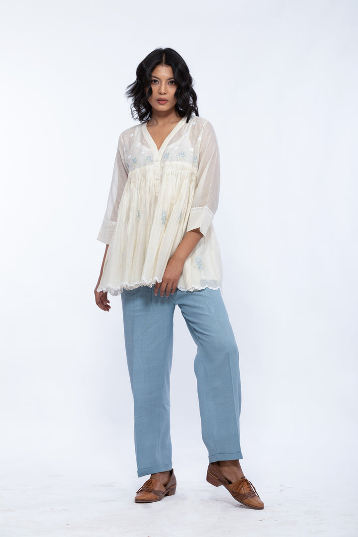 DHALIA GARDEN SHORT OVERLAY TOP  2