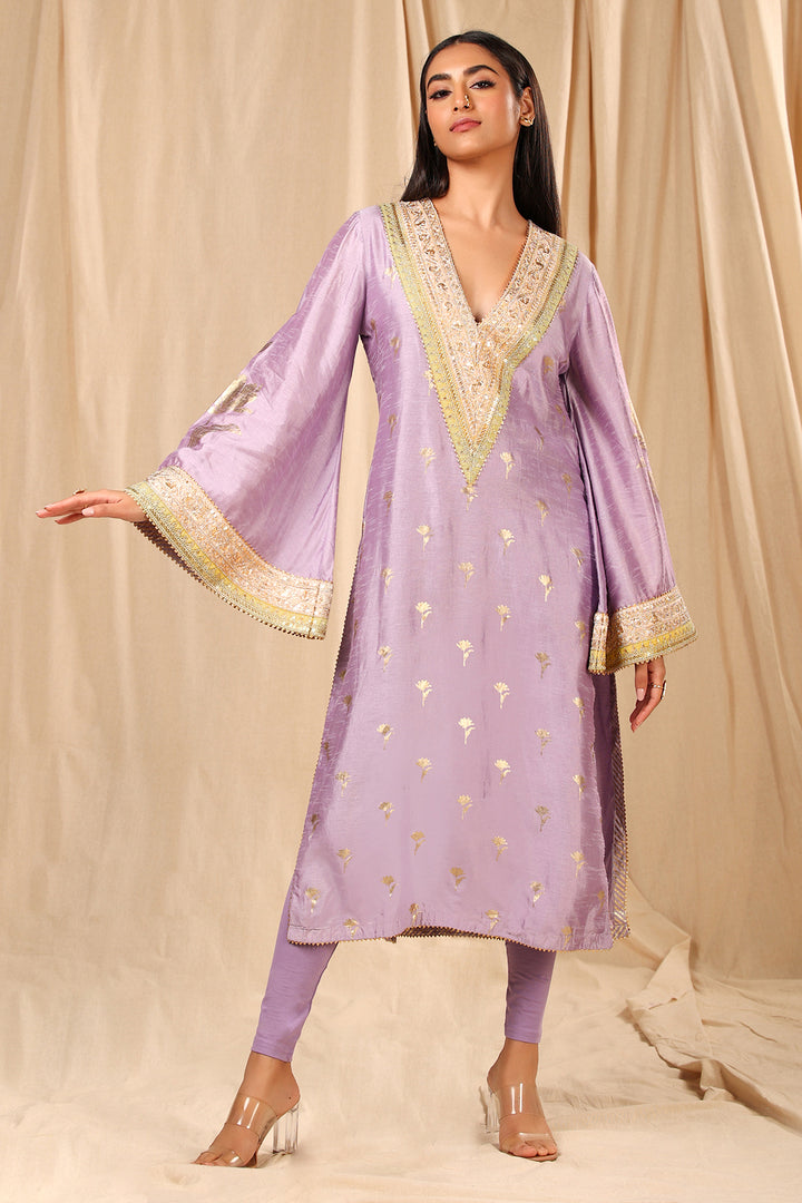 Lilac Wine Garden Kurta